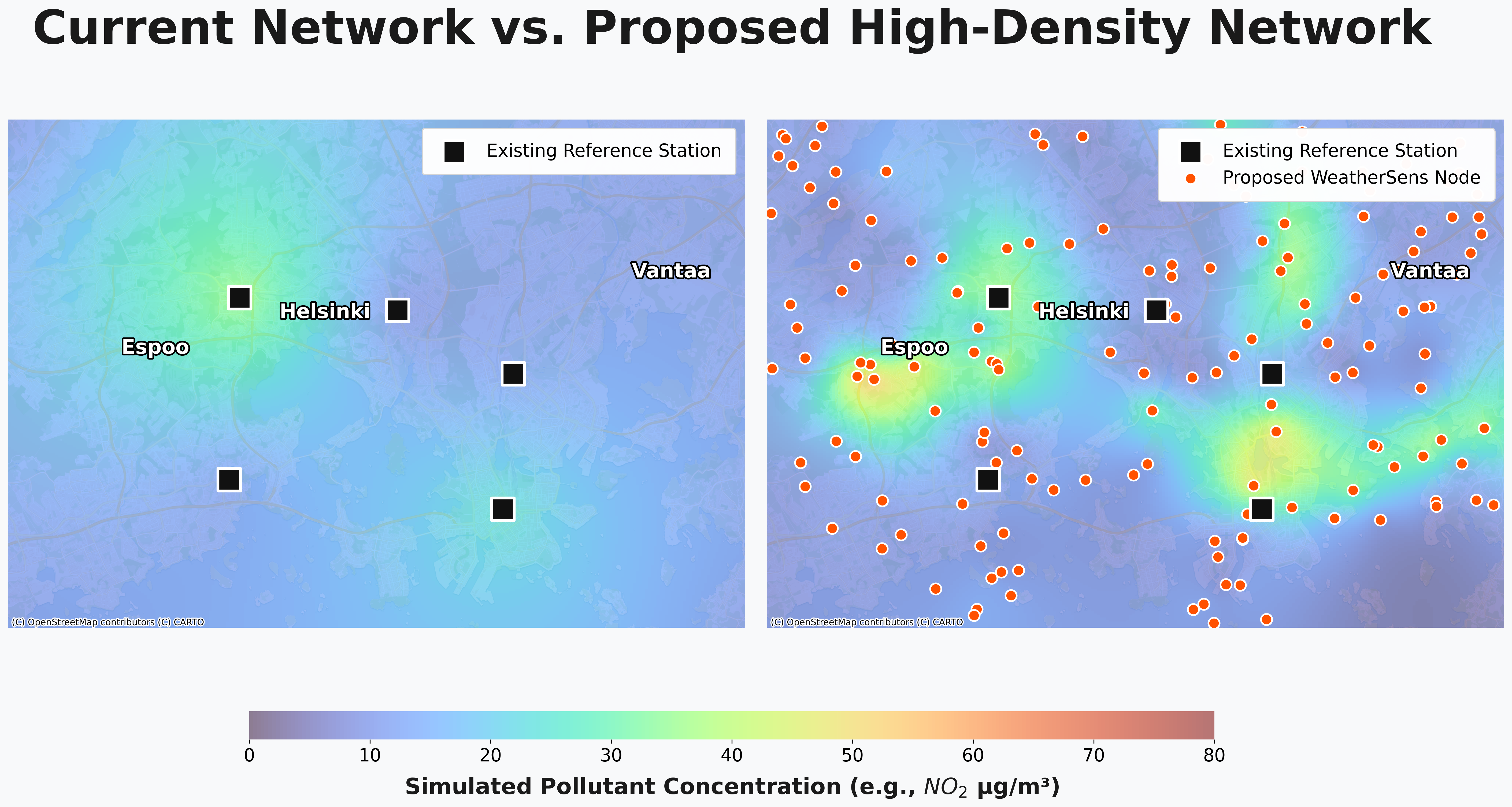 Helsinki high-density network example